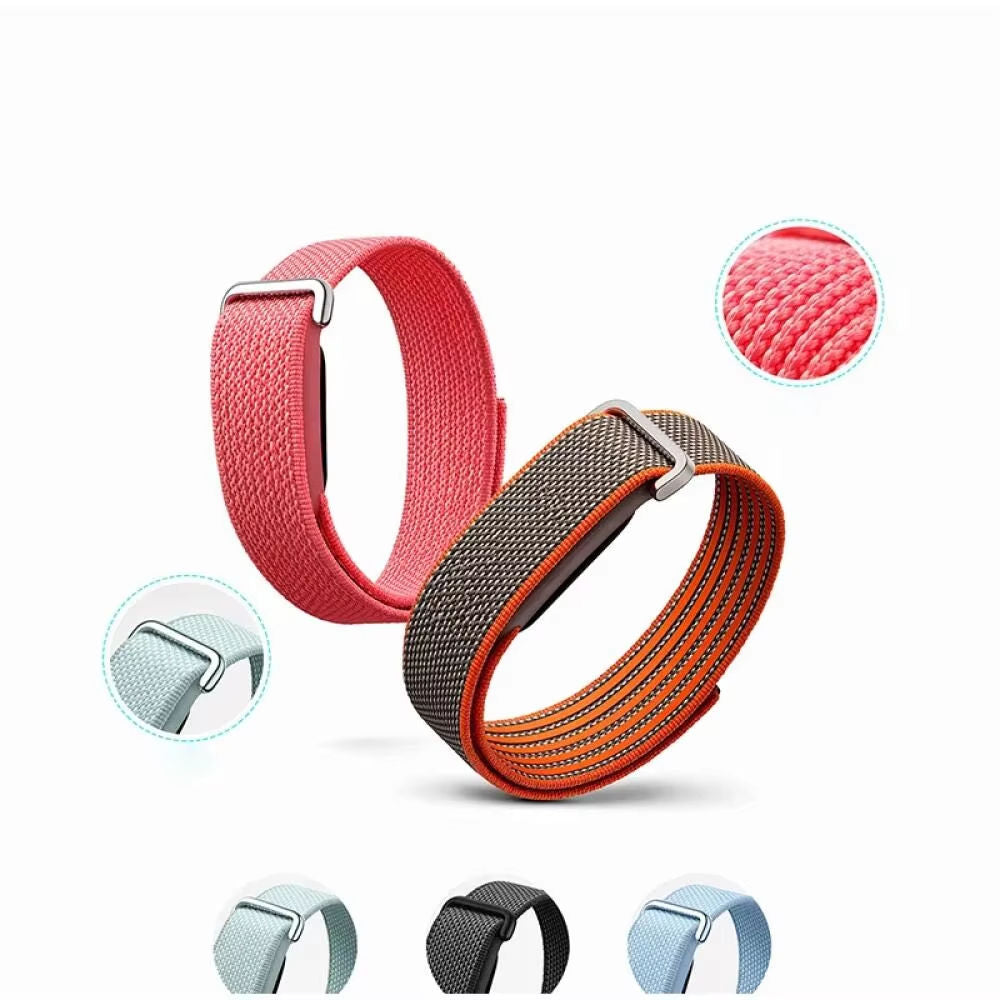Valente Nylon Replacement Wrist Band Compatible with Fitbit Air, Adjustable Woven Nylon Sports Strap, Lightweight Breathable Watch Band with Secure Buckle for Daily Wear, Fitness, Sports & Travel