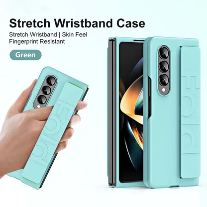Valente Hard Polycarbonate Tpu Case Cover With Wrist Strap For Galaxy Z Fold 4