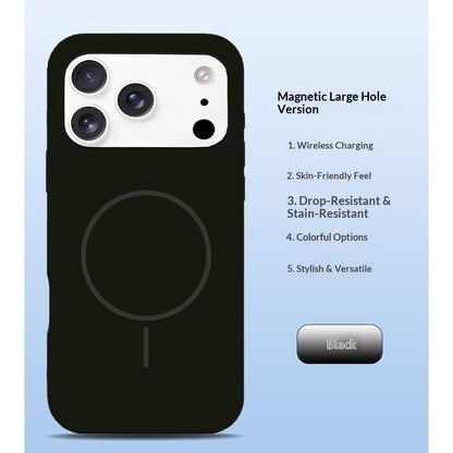 Valente Silicone Magnetic Back Case Compatible with iPhone 17 pro Max – Soft Touch Shockproof Protective Cover