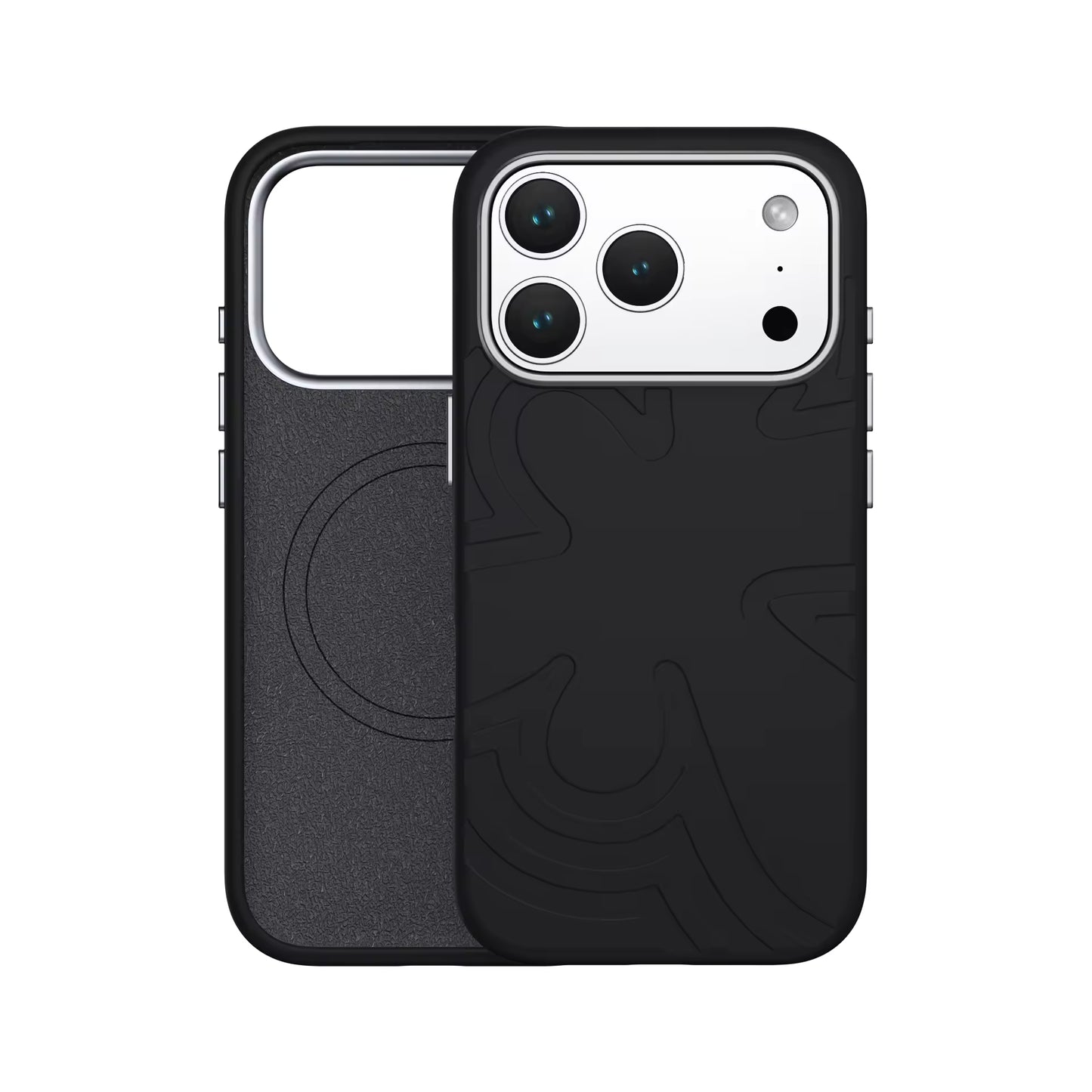 Valente Store Silicone Back Cover Compatible with iPhone 17 Pro Soft Matte Finish Shockproof Protective Case Anti-Scratch Slim Phone Cover