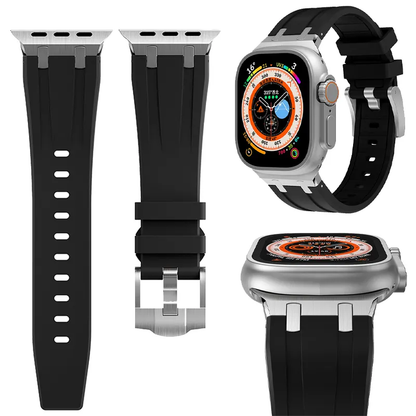Valente Luxury Silicone Strap for Apple Watch 42/44/45/49mm