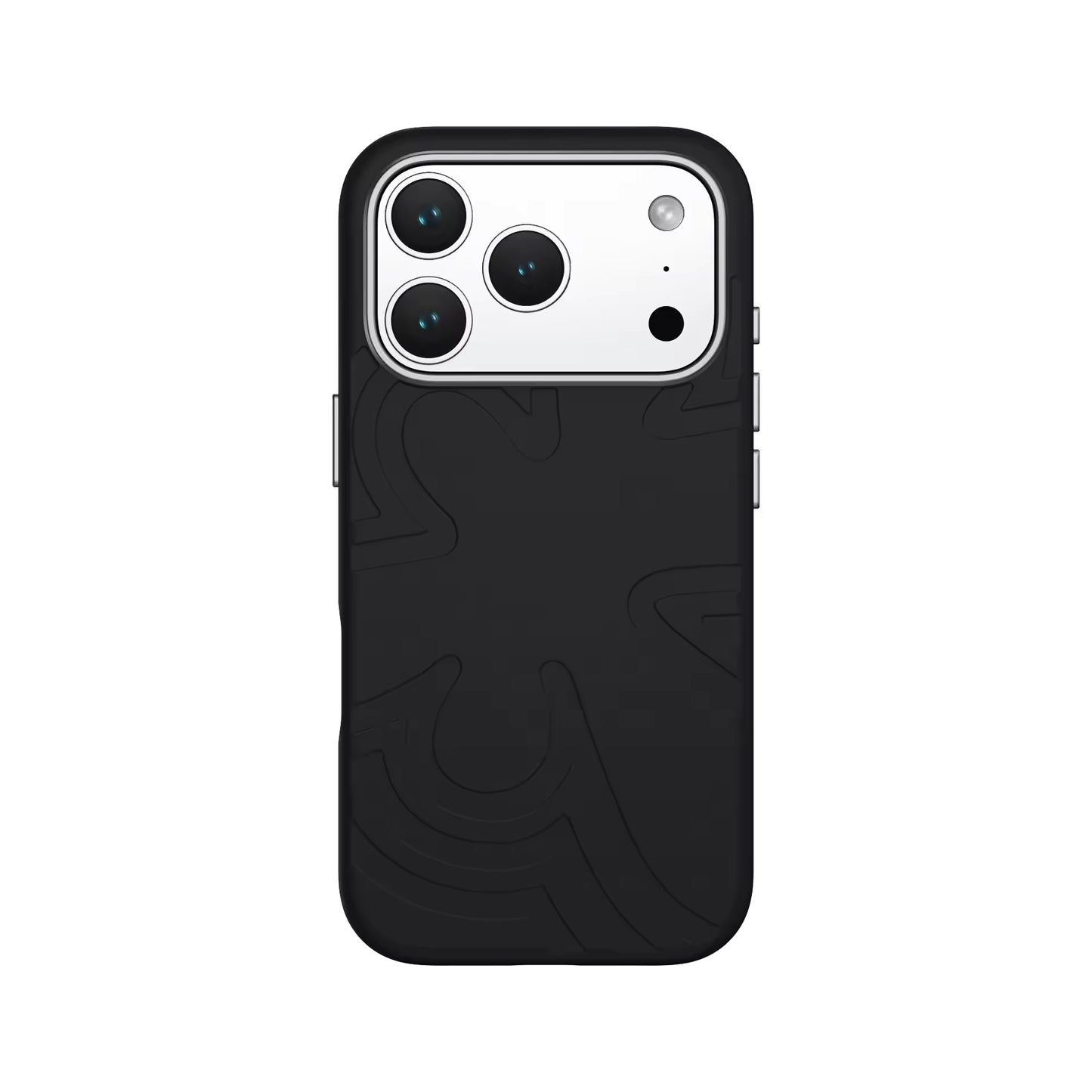 Valente Store Silicone Back Cover Compatible with iPhone 17 Pro Soft Matte Finish Shockproof Protective Case Anti-Scratch Slim Phone Cover