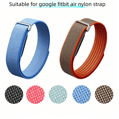 Valente Nylon Replacement Wrist Band Compatible with Fitbit Air, Adjustable Woven Nylon Sports Strap, Lightweight Breathable Watch Band with Secure Buckle for Daily Wear, Fitness, Sports & Travel