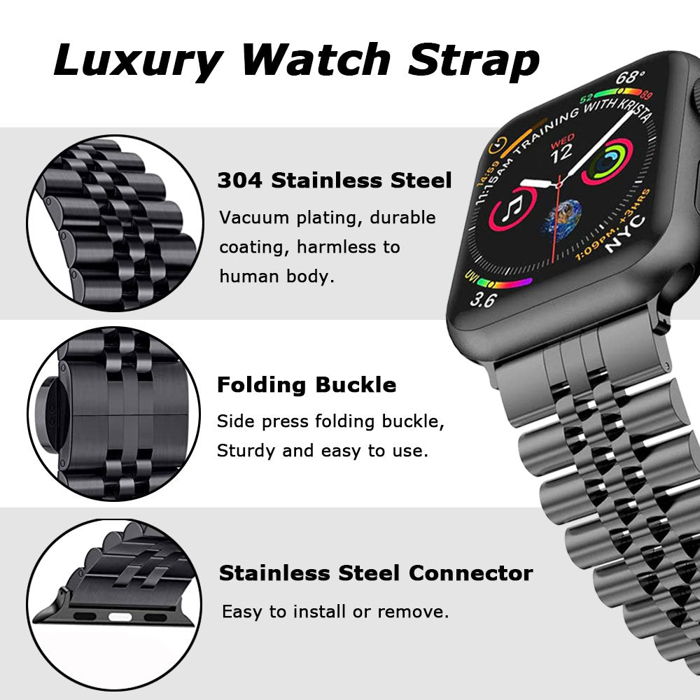 Valente 22mm Rado Metal Watch Strap for Noise halo, Colorfit Pro 3,Colorfit Ultra,Oneplus Watch,Fossil Gen 5E 44mm, Gen 5(44mm),firebolt Invincible Plus, Legacy,cobra,Pebble Cosmos Luxe 2.0.