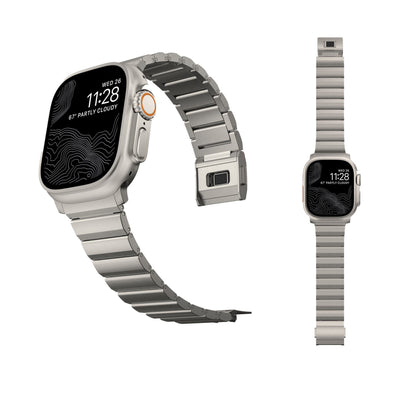 Valente Metal Strap Compatible with Apple Watch Series 8/7/6/5/SE/Ultra/Ultra 2 (42mm/44mm/45mm/49mm) | Premium Stainless Steel Watch Band with Adjustable Links