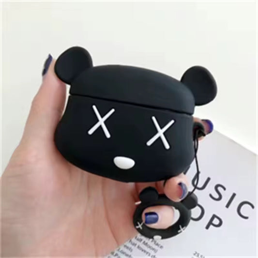 Valente Silicone Protective Case Compatible with AirPods Pro 3 – Shockproof Cartoon Hero Design with Ring Holder