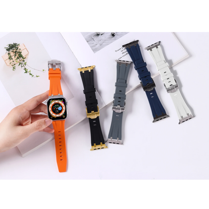 Valente Luxury Silicone Strap for Apple Watch 42/44/45/49mm