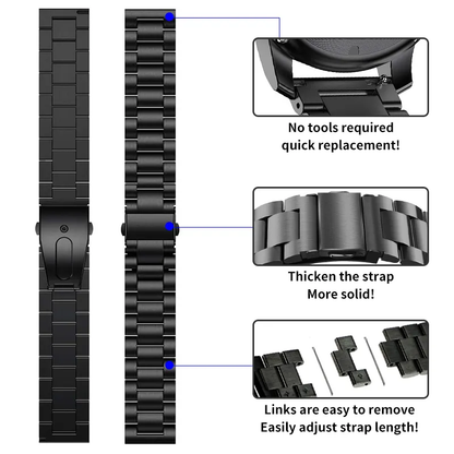 Valente 22mm Metal Watch Strap for Noise halo, Colorfit Pro 3,Colorfit Ultra,Oneplus Watch,Fossil Gen 5E 44mm, Gen 5(44mm),firebolt Invincible Plus, Legacy,cobra,Pebble Cosmos Luxe 2.0.