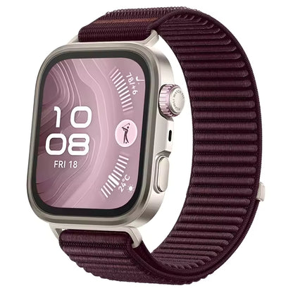Valente Nylon Strap Compatible with Huawei Watch Fit 3 / Fit 3 Pro / Fit 4 / Fit 4 Pro | Adjustable Breathable Loop Band for Smartwatch