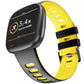 Valente Silicone Dual Color watch Strap Compatible with Fitbit Versa 3,Versa 4 ,Sense &Sense 2 only