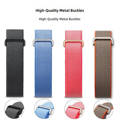 Valente Nylon Replacement Wrist Band Compatible with Fitbit Air, Adjustable Woven Nylon Sports Strap, Lightweight Breathable Watch Band with Secure Buckle for Daily Wear, Fitness, Sports & Travel