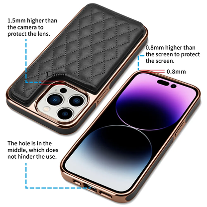 Valente Elegant Protective Cover with Card Holder for iPhone 14 Pro