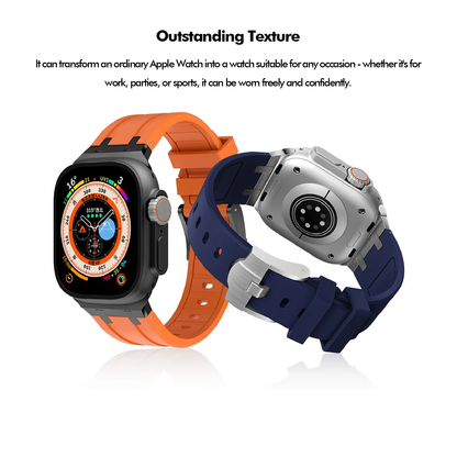 Valente Luxury Silicone Strap for Apple Watch 42/44/45/49mm