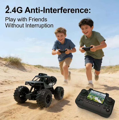 Toymigo 4WD WiFi FPV RC Rock Crawler Car with HD Camera | Remote Control Off-Road Monster Truck | Rechargeable All-Terrain RC Vehicle