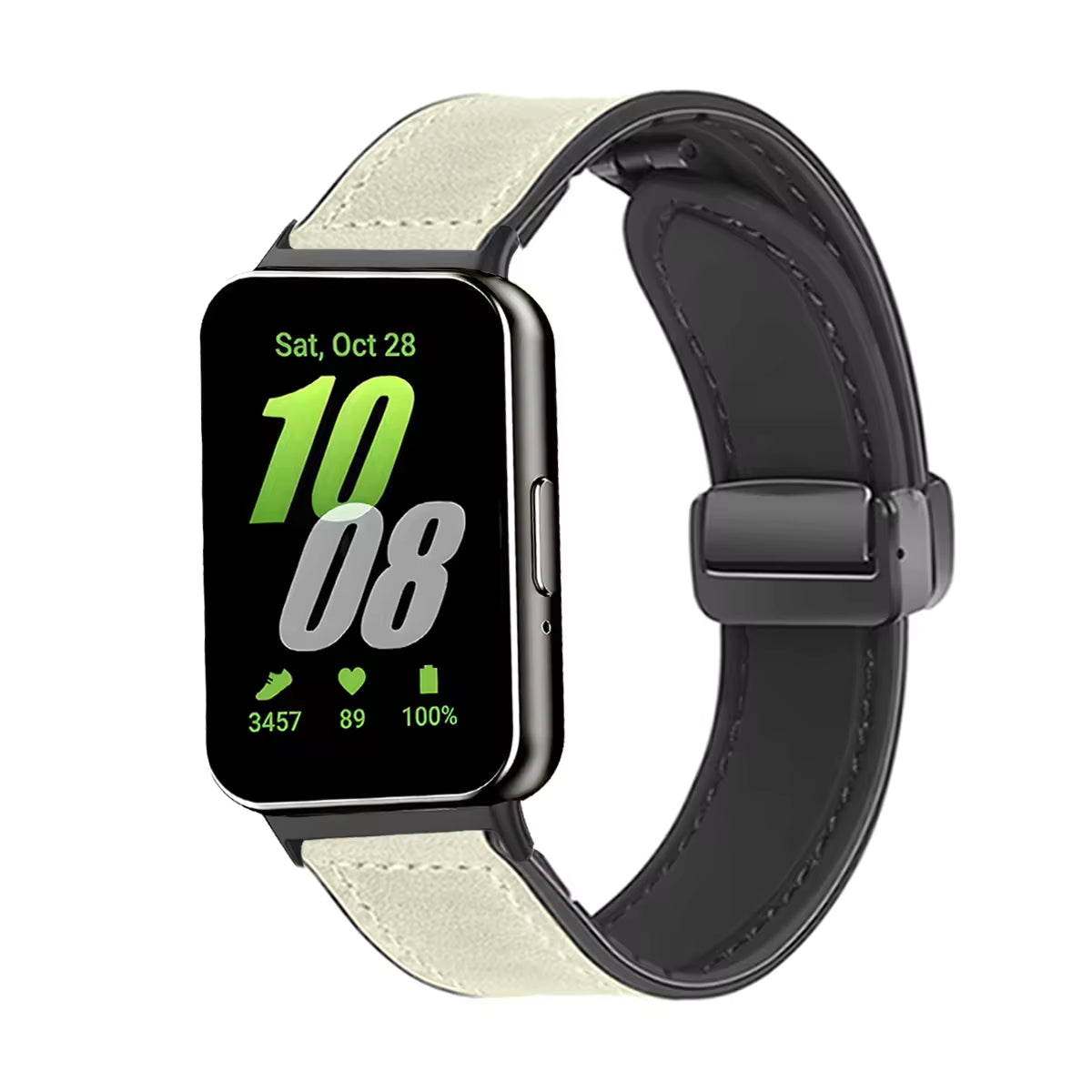 Valente Leather Strap Compatible with Samsung Galaxy Fit 3 | Premium Replacement Watch Band | Adjustable Comfortable Wrist Strap with Secure Buckle