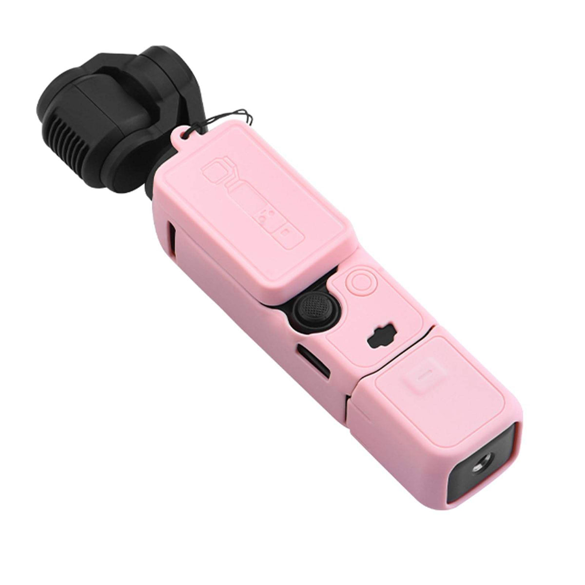 Valente Silicone Protective Cover Compatible with DJI Osmo Pocket 4 | Full Body Soft Case with Lens Cap & Lanyard Protection Kit