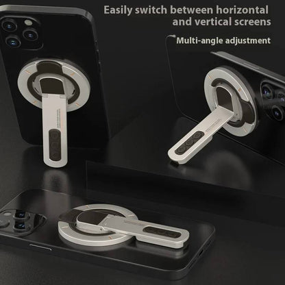 Valente Magnetic Phone Stand Compatible with MagSafe Devices | Foldable Magnetic Ring Holder | Adjustable Desktop & Handheld Mobile Stand