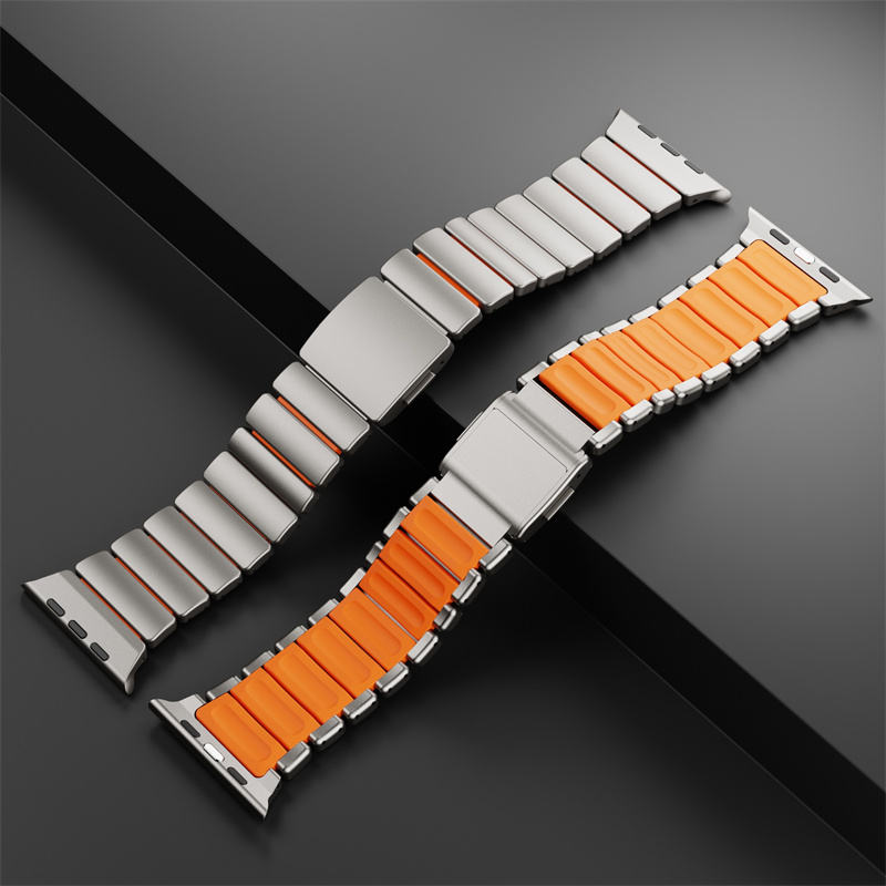 Valente Metal Strap Compatible with Apple Watch Series 8/7/6/5/SE/Ultra/Ultra 2 (42mm/44mm/45mm/49mm) | Premium Stainless Steel Watch Band with Adjustable Links