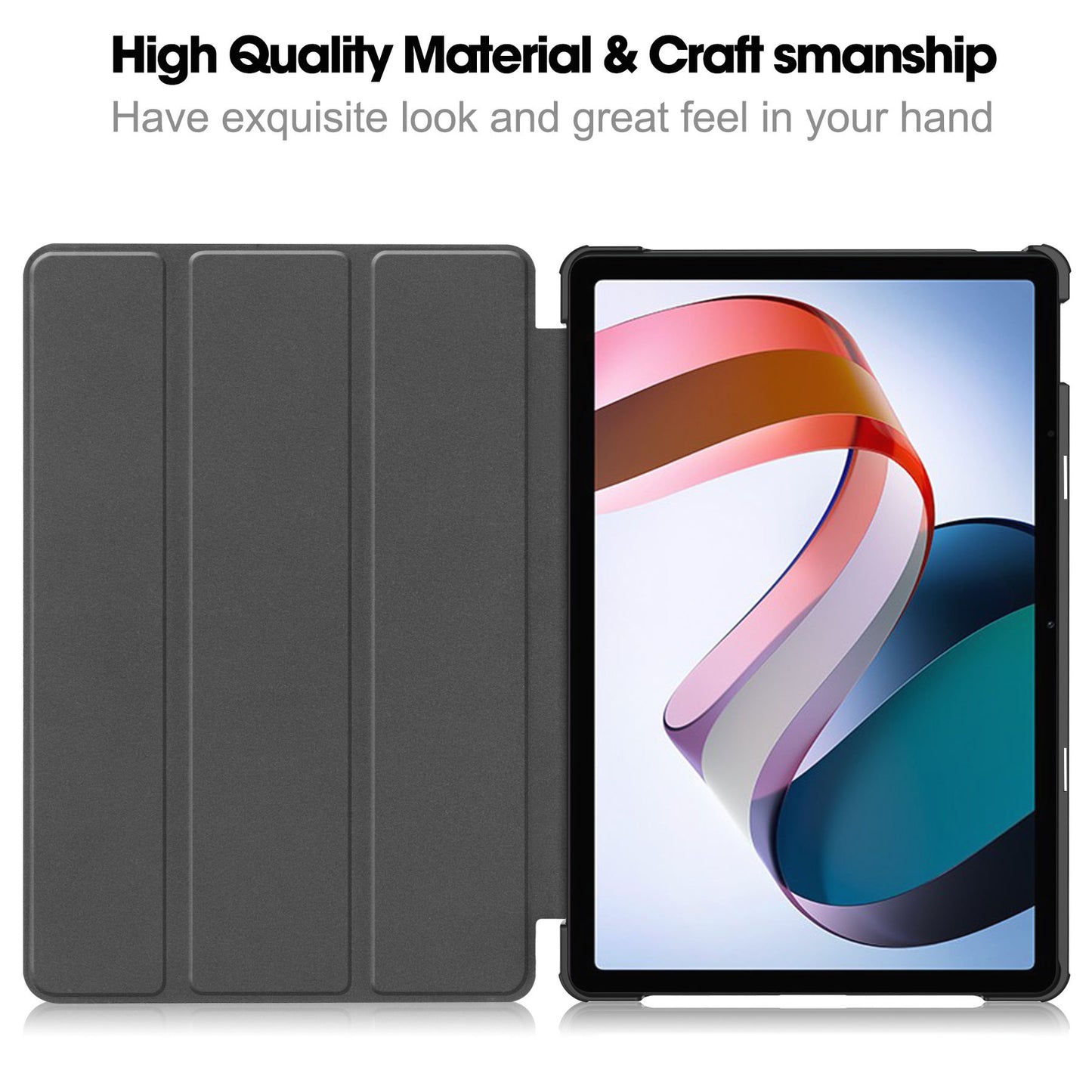 Valente Protective Case Compatible with Redmi Pad 2 | Smart Flip Cover with Pen Holder Slot | Shockproof Stand Case for Tablet