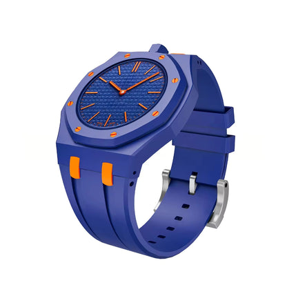 Valente Protective TPU Case with Silicone Strap Compatible with Swatch Royal Pop | Full Body Shockproof Watch Cover Band Replacement