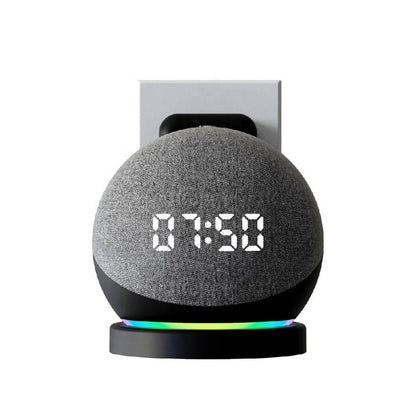 Valente Desk Stand Compatible with Echo Dot 4th & 5th Generation | Stable Smart Speaker Holder | Anti-Slip Base Compact Stand