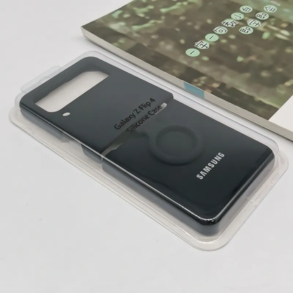Valente Premium Silicone Case Cover with Ring For Galaxy Z Flip 4