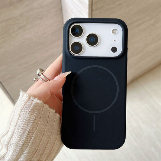 Valente MagSafe silicone case black for iPhone 17 Pro soft touch shockproof slim