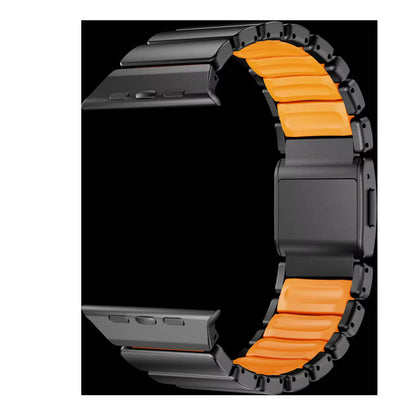 Valente Metal Strap Compatible with Apple Watch Series 8/7/6/5/SE/Ultra/Ultra 2 (42mm/44mm/45mm/49mm) | Premium Stainless Steel Watch Band with Adjustable Links