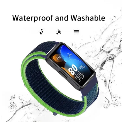 Valente Nylon Loop Strap Compatible with Huawei Band 8/9/10 – Soft, Adjustable & Breathable Replacement Band