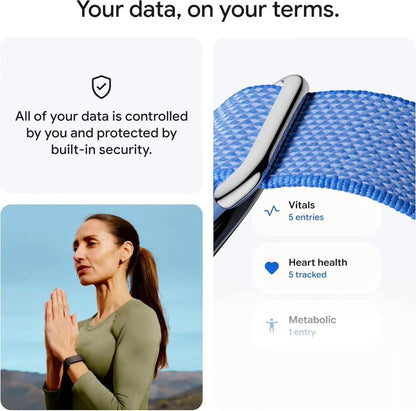 Valente Nylon Replacement Wrist Band Compatible with Fitbit Air, Adjustable Woven Nylon Sports Strap, Lightweight Breathable Watch Band with Secure Buckle for Daily Wear, Fitness, Sports & Travel