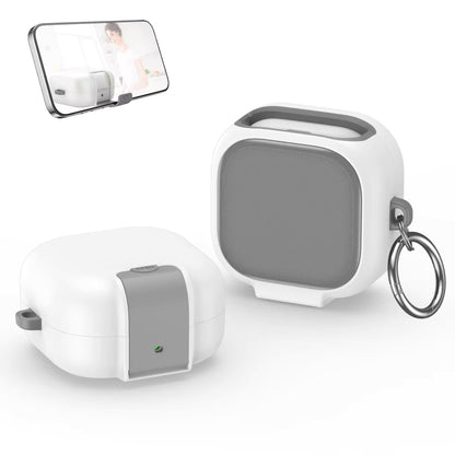 Valente Protective Case Compatible with Galaxy Buds 4 / Buds 4 Pro | Hard Cover with Phone Stand Function & Keychain | Shockproof Earbuds Case