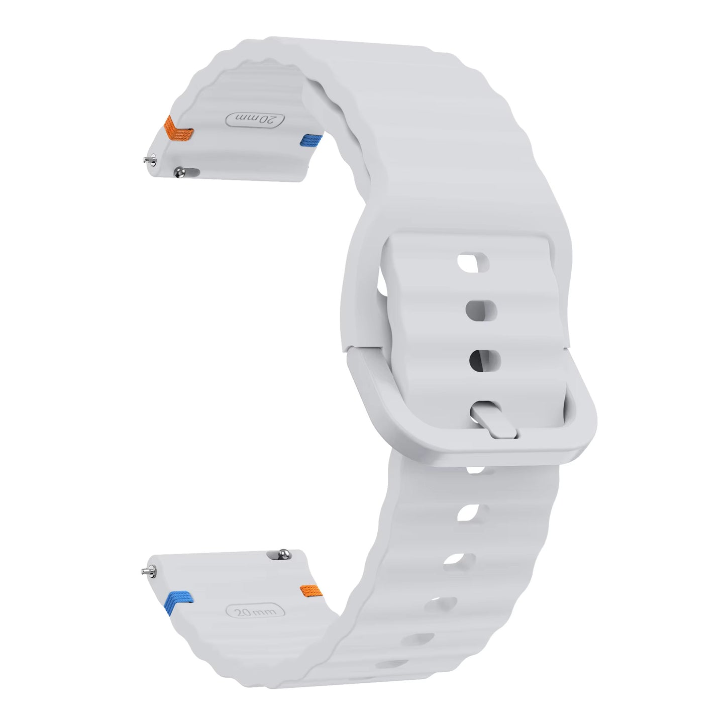 Valente Silicone 22mm Sport Strap Compatible with Noise Twist, Halo 2, Pulse 2 Pro, Macro, Fire-Boltt Phoenix Pro, Ninja Call Pro Max, Boult Trail Smart Watch