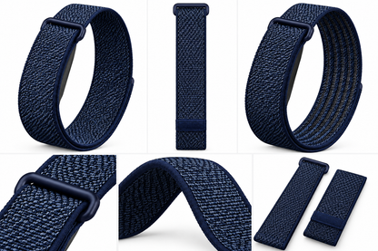 Valente Nylon Replacement Wrist Band Compatible with Fitbit Air, Adjustable Woven Nylon Sports Strap, Lightweight Breathable Watch Band with Secure Buckle for Daily Wear, Fitness, Sports & Travel