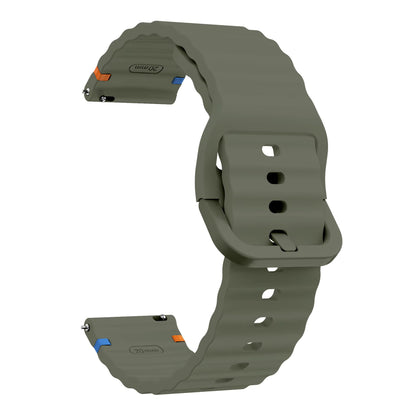 Valente Silicone 22mm Sport Strap Compatible with Noise Twist, Halo 2, Pulse 2 Pro, Macro, Fire-Boltt Phoenix Pro, Ninja Call Pro Max, Boult Trail Smart Watch