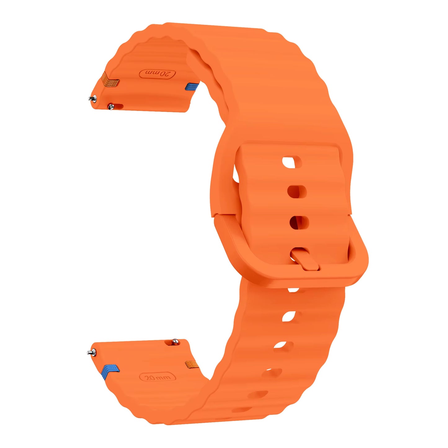 Valente Silicone 22mm Sport Strap Compatible with Noise Twist, Halo 2, Pulse 2 Pro, Macro, Fire-Boltt Phoenix Pro, Ninja Call Pro Max, Boult Trail Smart Watch