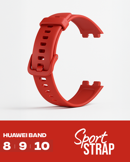 Valente Soft Silicone Sport Strap Compatible with Huawei Band 8 / 9 / 10 – Comfortable & Adjustable Replacement Wristband