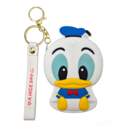 Valente Universal Cute Cartoon Silicone Zipper Coin Purse Pouch For Kids & Girls.