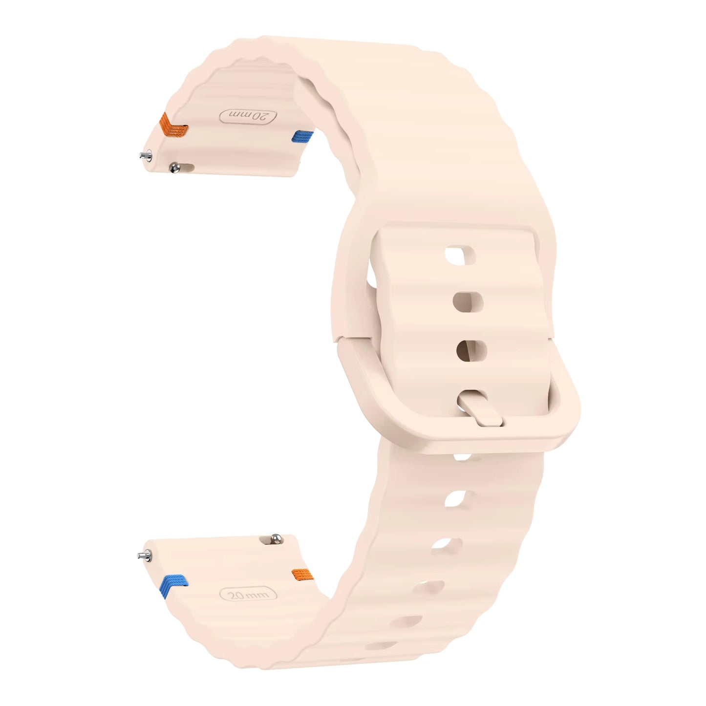 Valente Silicone 22mm Sport Strap Compatible with Noise Twist, Halo 2, Pulse 2 Pro, Macro, Fire-Boltt Phoenix Pro, Ninja Call Pro Max, Boult Trail Smart Watch