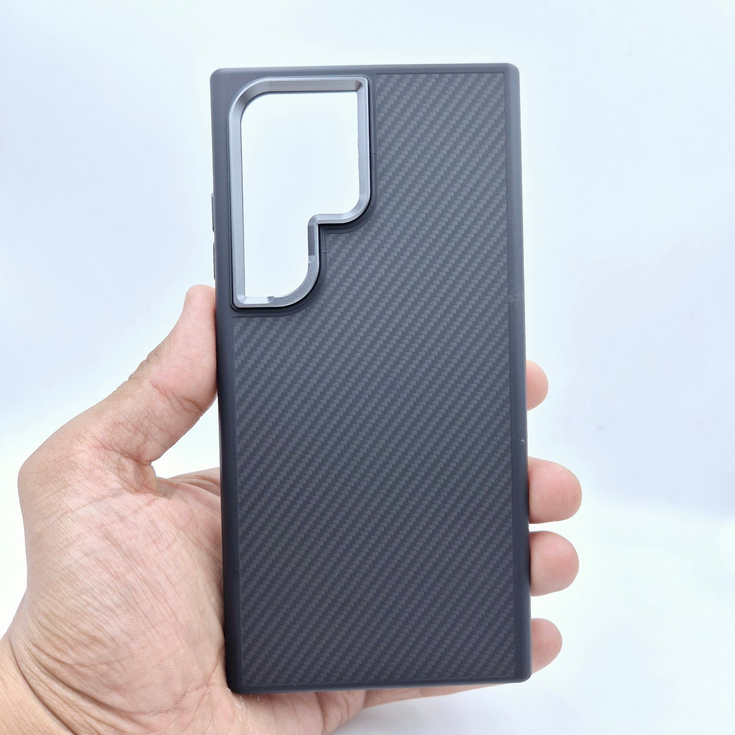 Valente Carbon Fiber Texture Cover Case for Samsung Galaxy S24 Ultra - Slim, Durable, Enhanced Grip