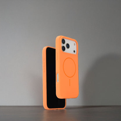 Valente Silicone Magnetic Back Case Compatible with iPhone 17 pro Max – Soft Touch Shockproof Protective Cover