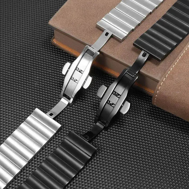 Valente Metal Strap Compatible with Huawei Band 11 / 10 / 9 / 8 | Stainless Steel Replacement Watch Band | Adjustable Link Wrist Strap with Secure Clasp