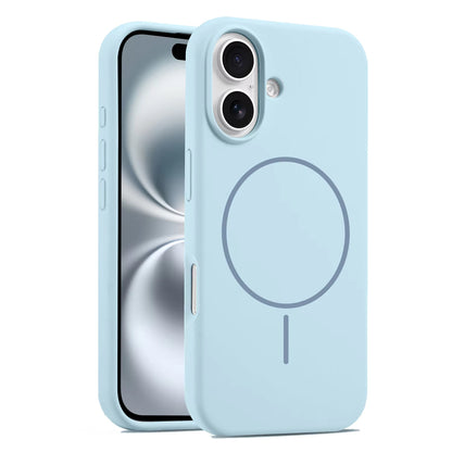 Valente Silicone Magnetic Back Case Compatible with iPhone 16 – Soft Touch Shockproof Protective Cover