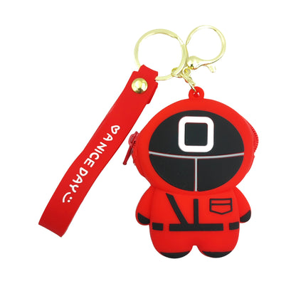 Valente Universal Cute Cartoon Silicone Zipper Coin Purse Pouch For Kids & Girls.