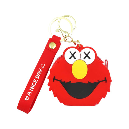 Valente Universal Cute Cartoon Silicone Zipper Coin Purse Pouch For Kids & Girls.