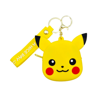 Valente Universal Cute Cartoon Silicone Zipper Coin Purse Pouch For Kids & Girls.