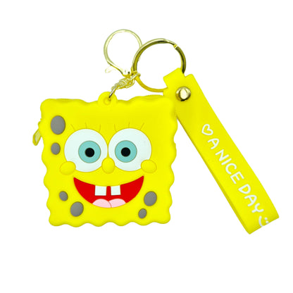 Valente Universal Cute Cartoon Silicone Zipper Coin Purse Pouch For Kids & Girls.
