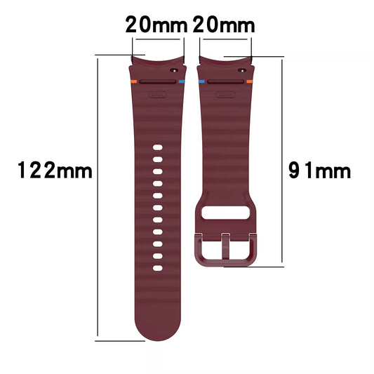 Valente Galaxy Watch 4 sport strap beige sweat resistant breathable buckle