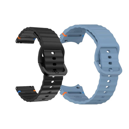 Valente Silicone 22mm Sport Strap Compatible with Noise Twist, Halo 2, Pulse 2 Pro, Macro, Fire-Boltt Phoenix Pro, Ninja Call Pro Max, Boult Trail Smart Watch (Pack of 2)