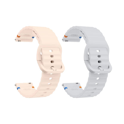 Valente Silicone 22mm Sport Strap Compatible with Noise Twist, Halo 2, Pulse 2 Pro, Macro, Fire-Boltt Phoenix Pro, Ninja Call Pro Max, Boult Trail Smart Watch (Pack of 2)