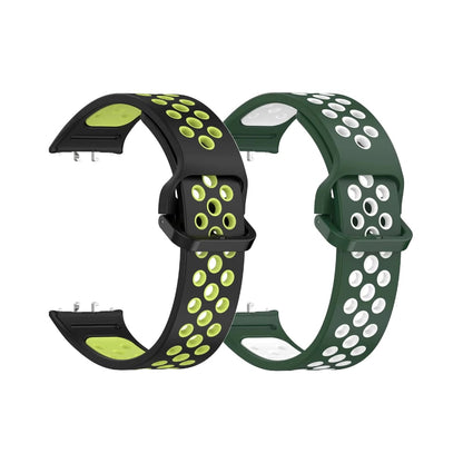 Valente Breathable Silicone Sport Strap for Samsung Galaxy Fit 3 – Comfort and Durability Combined (Pack of 2)